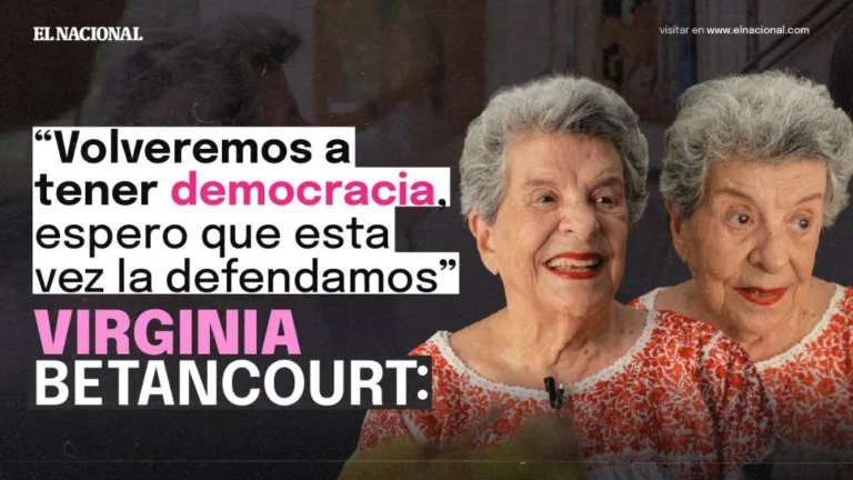 Virginia Betancourt: “Volveremos a tener democracia, espero que esta vez la defendamos”