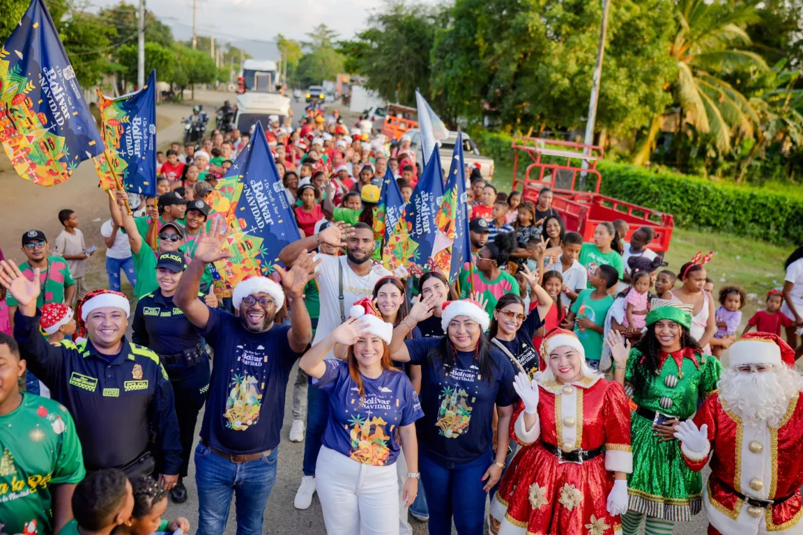 La caravana navideña de la gobernación de Bolívar culminó con éxito